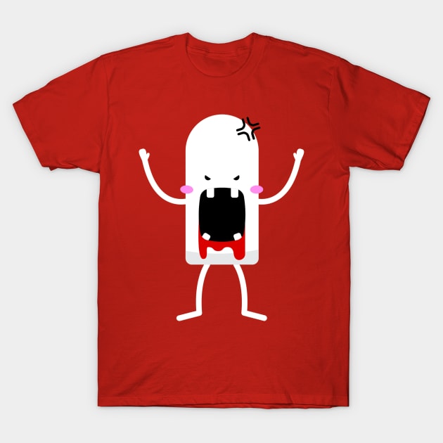 Angry Tampon T-Shirt by JakeRhodes